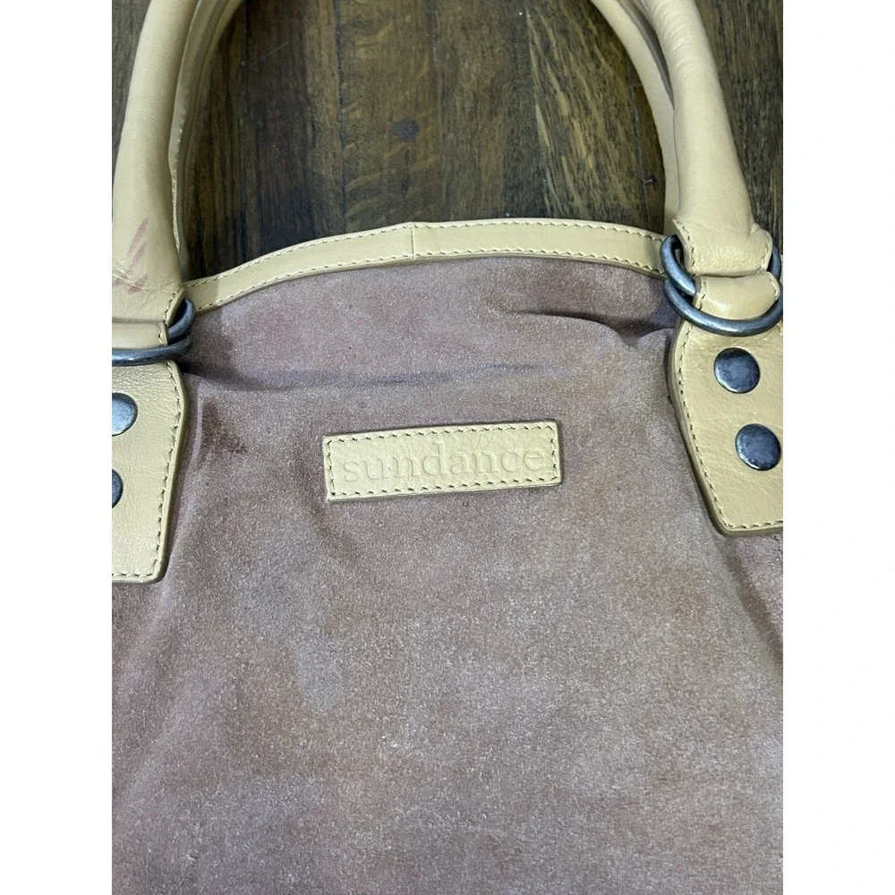 Sundance Women's Hobo Suede Purse With Shoulder Straps Pinkish Beige Colorway